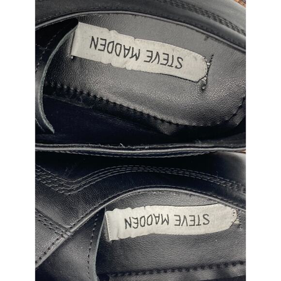 Steve Madden Black Lace Up Men's Leather Dress Shoes Size 9.5 - Picture 13 of 13